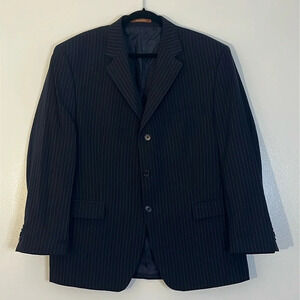 Michael/Michael Kors | Navy blue pinstripe wool suit jacket/blazer Mens size 44S